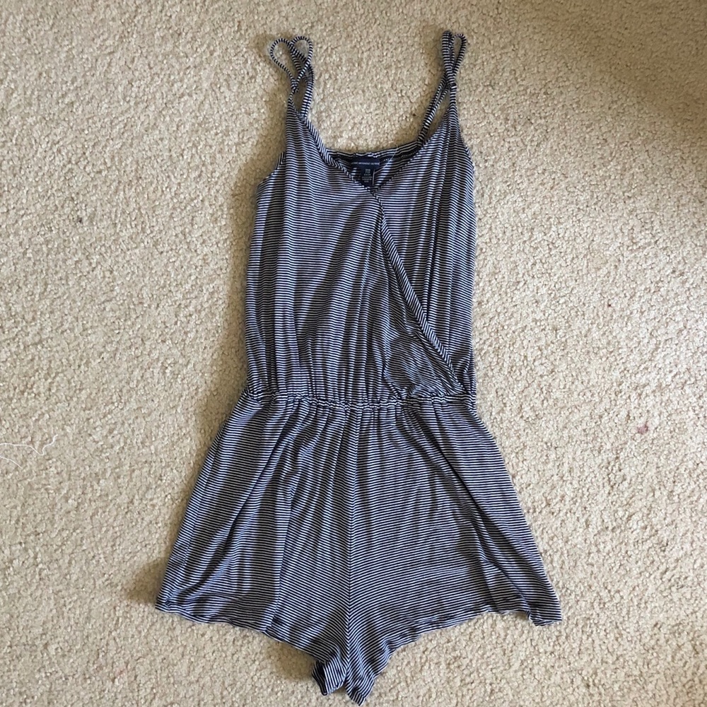 American Eagle Striped Romper